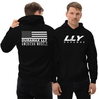 Thumbnail for Man wearing LLY Duramax Sweatshirt Hoodie