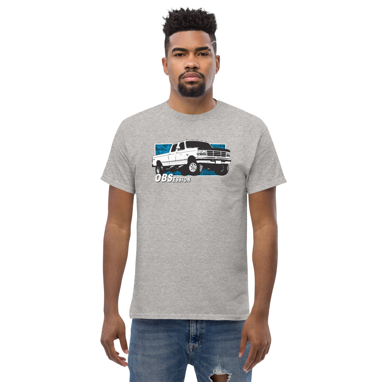 OBS T-Shirt - Crew Cab OBSession - modeled in black