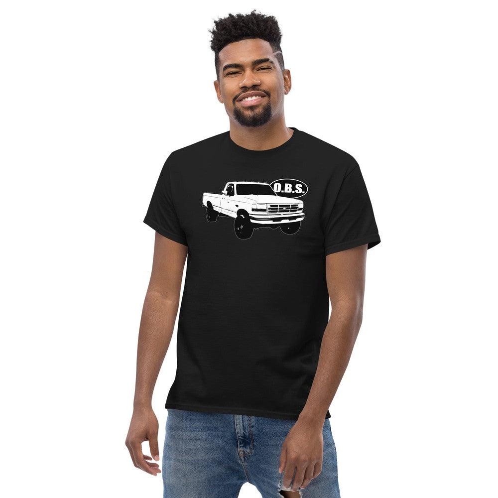 OBS Truck T-Shirt modeled in black