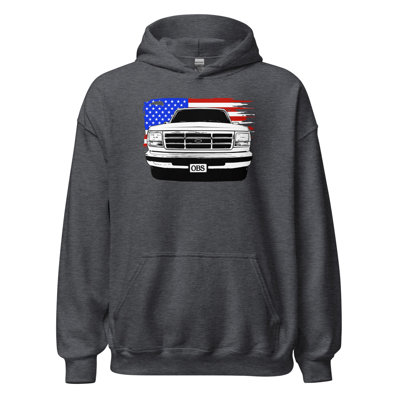 OBS Truck Hoodie with American Flag design