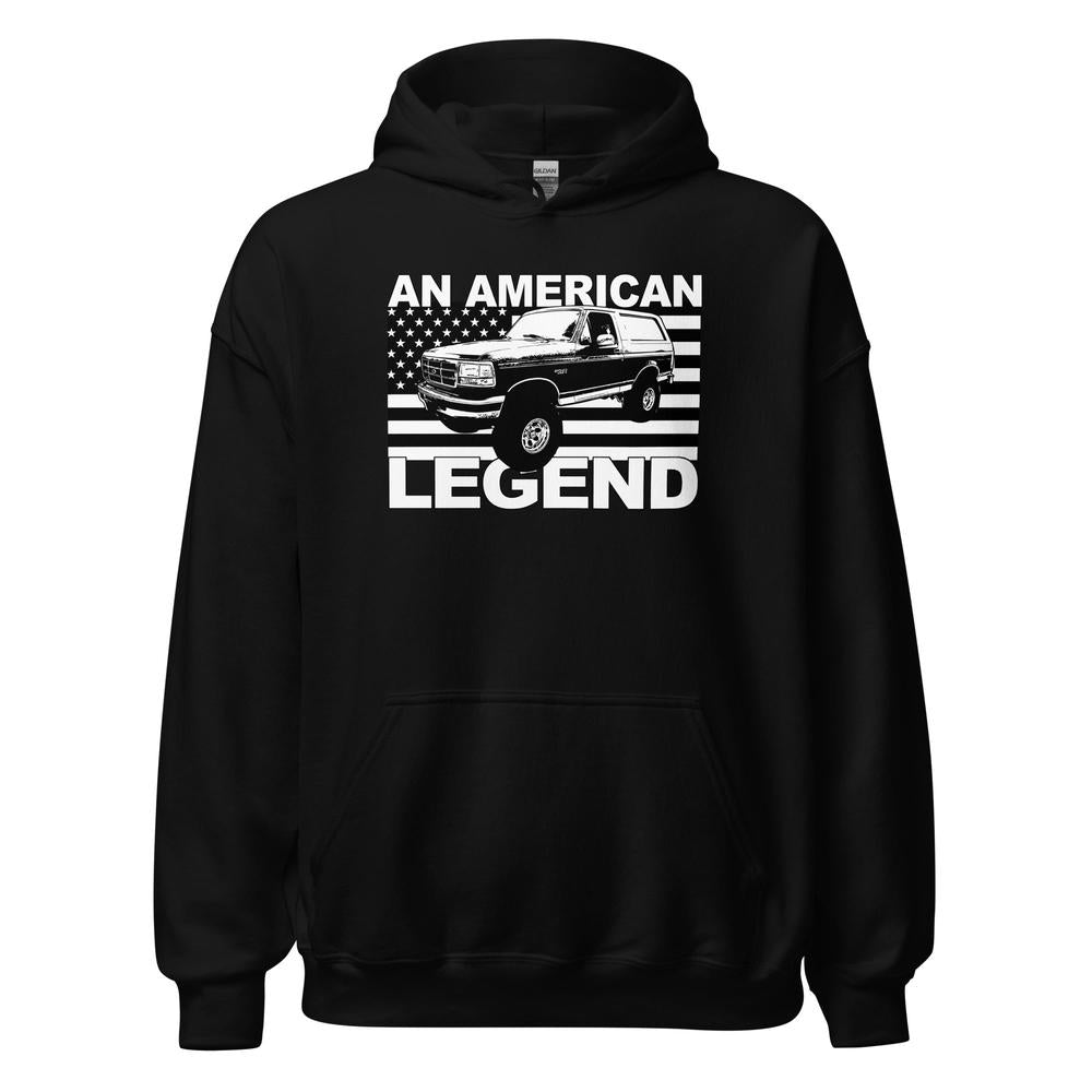 OBS Bronco An American Legend Hoodie in black