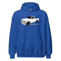 Thumbnail for OBS Truck Hoodie With Lowered Single Cab F150 Sweatshirt in royal