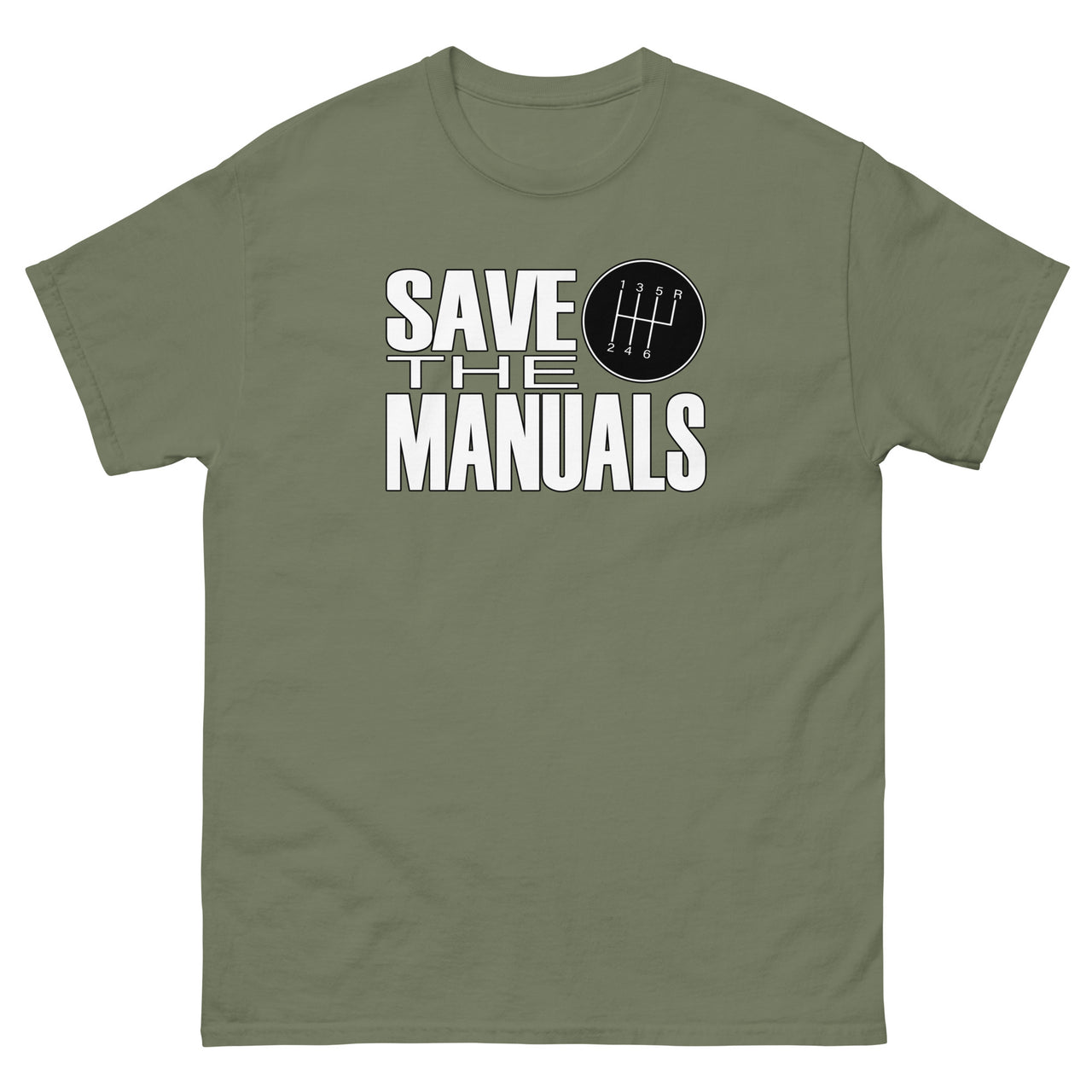 Save The Manuals Car Enthusiast Shirt green