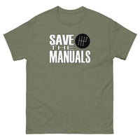 Thumbnail for Save The Manuals Car Enthusiast Shirt green