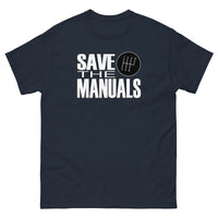 Thumbnail for Save The Manuals Car Enthusiast Shirt navy