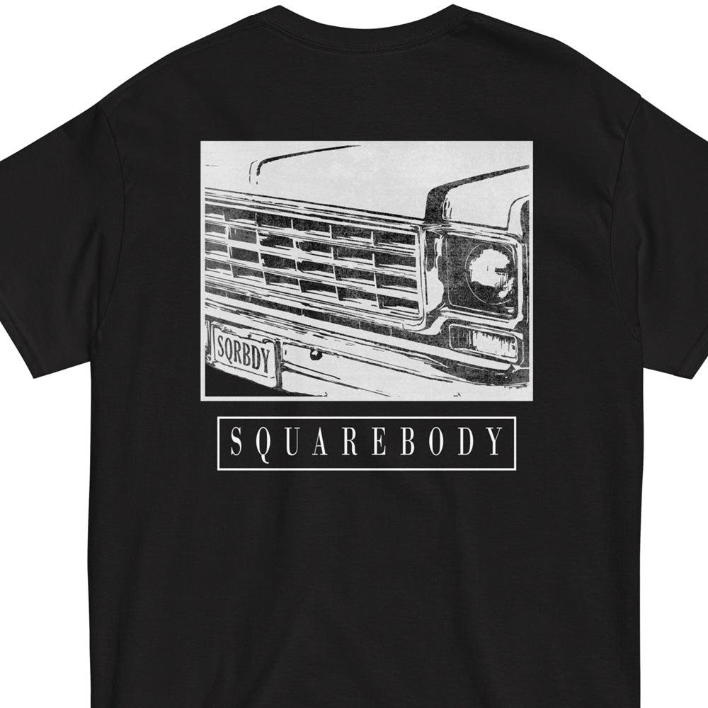 Square Body T-Shirt Based on 70s Round Eye Truck - black