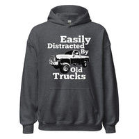 Thumbnail for Square body truck hoodie with funny phrase in dark heather