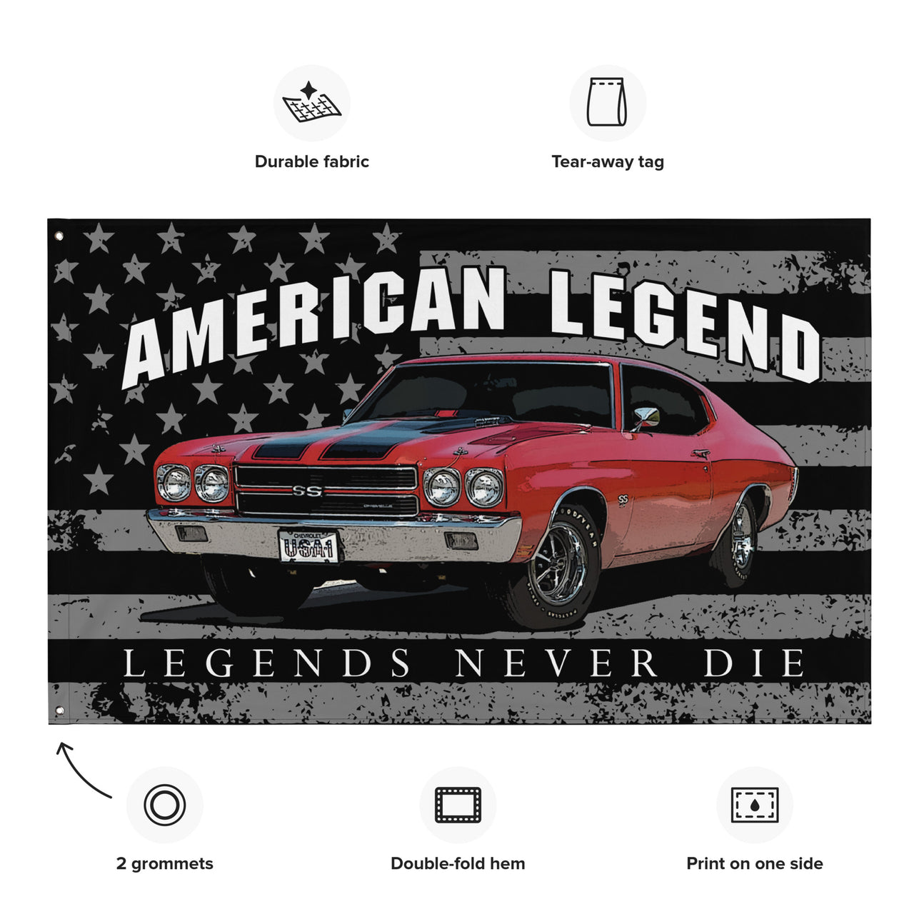Informarion on 1970 Chevelle Garage Banner Wall Flag