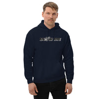 Thumbnail for Funny Car Enthusiast Hoodie Blow Me Turbo Sweatshirt modeled in navy