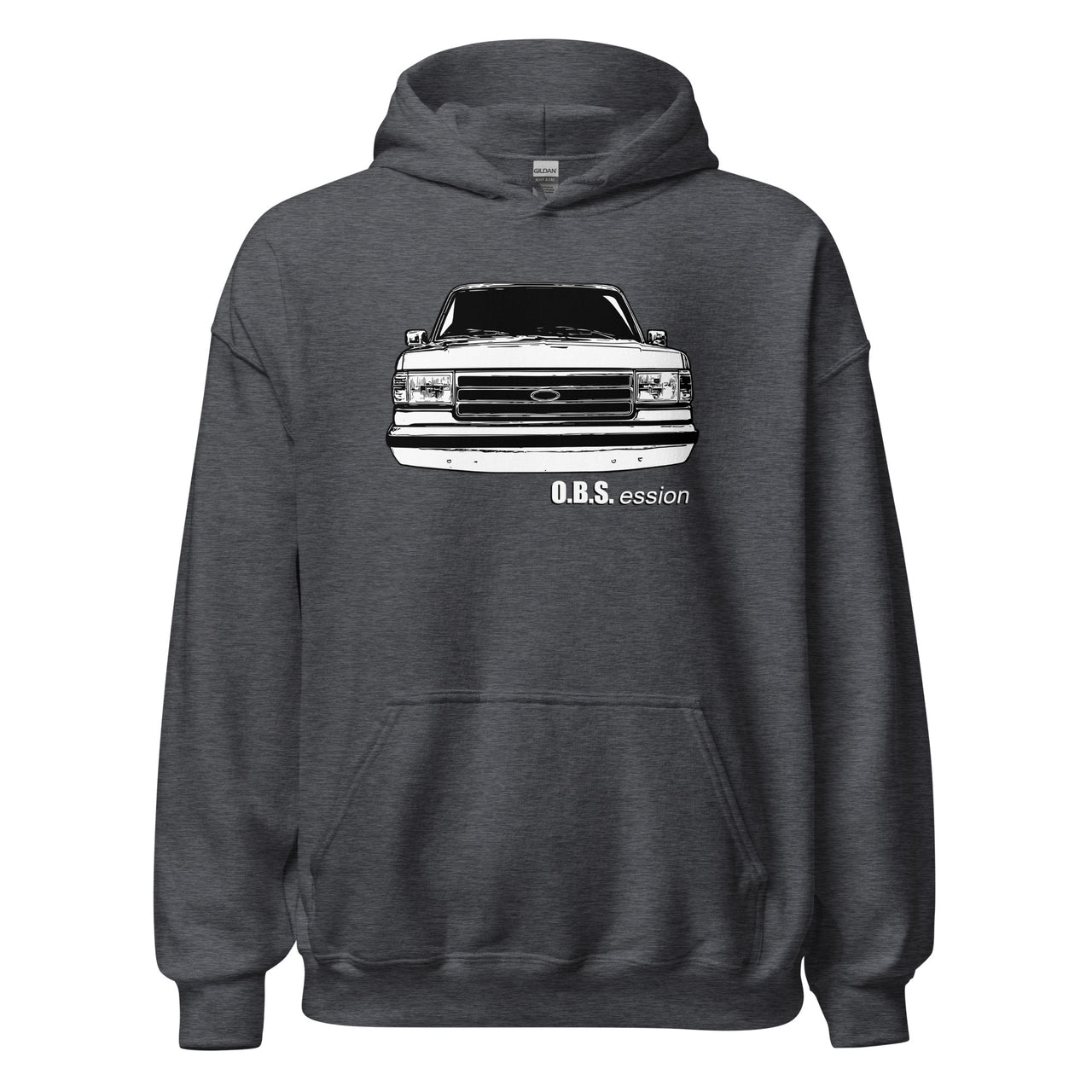Brick Nose OBS Truck Hoodie in grey