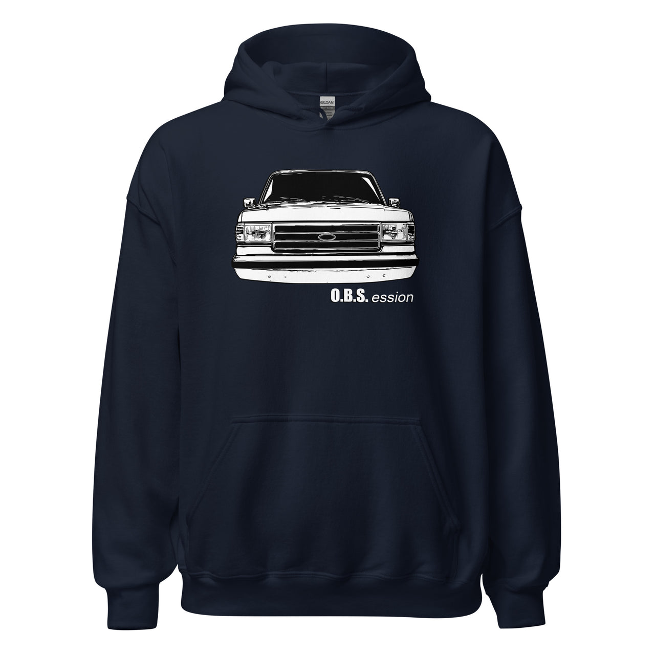 Brick Nose OBS Truck Hoodie in navy