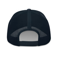 Thumbnail for C10 Trucker hat in navy back view