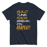 Thumbnail for Drag Racing T-Shirt, Car Enthusiasts Tee, Racer / Racecar Lover T-Shirt in navy