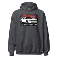 Thumbnail for Challenger Demon Hoodie Sweatshirt-In-Dark Heather-From Aggressive Thread