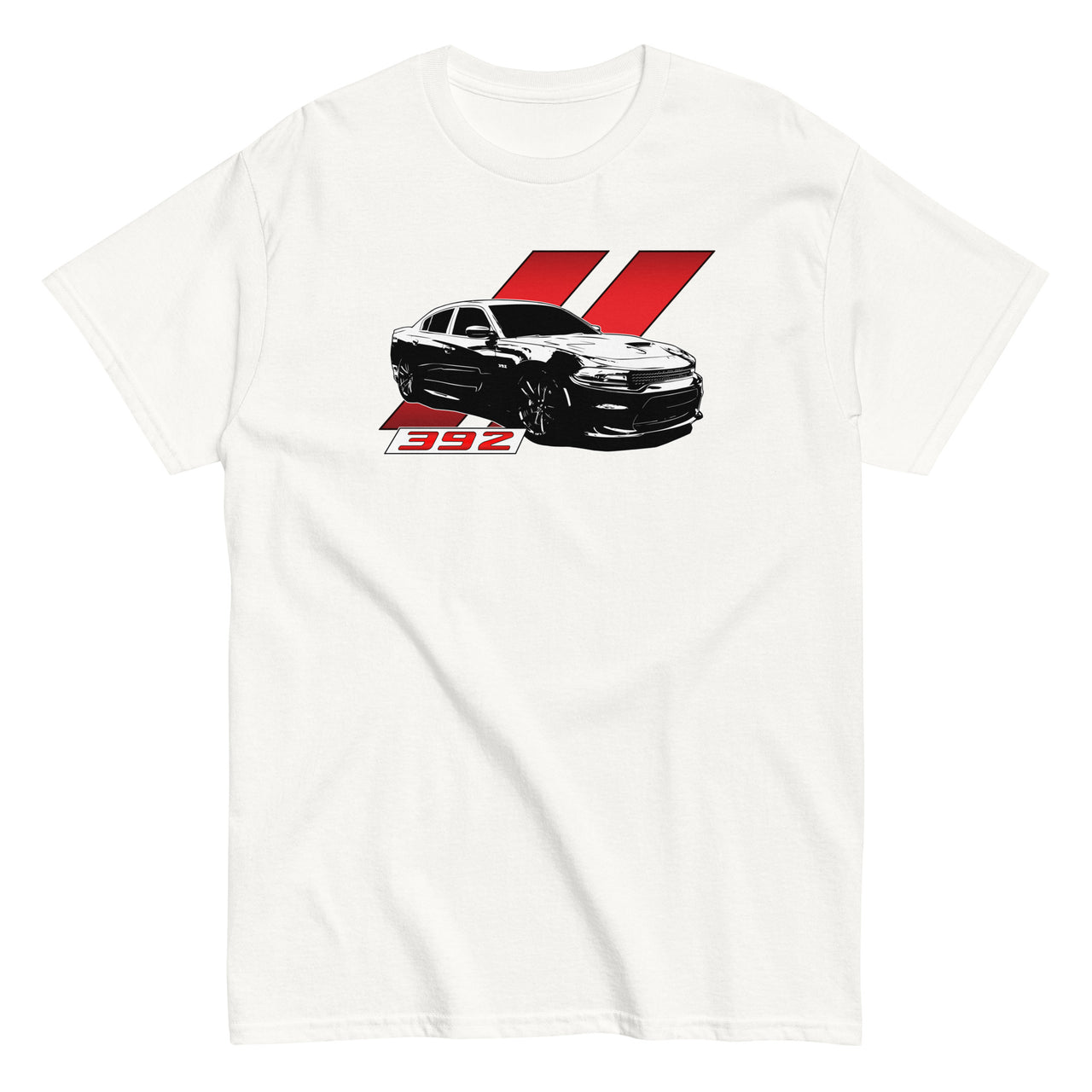 Charger 392 T-Shirt-In-White-From Aggressive Thread