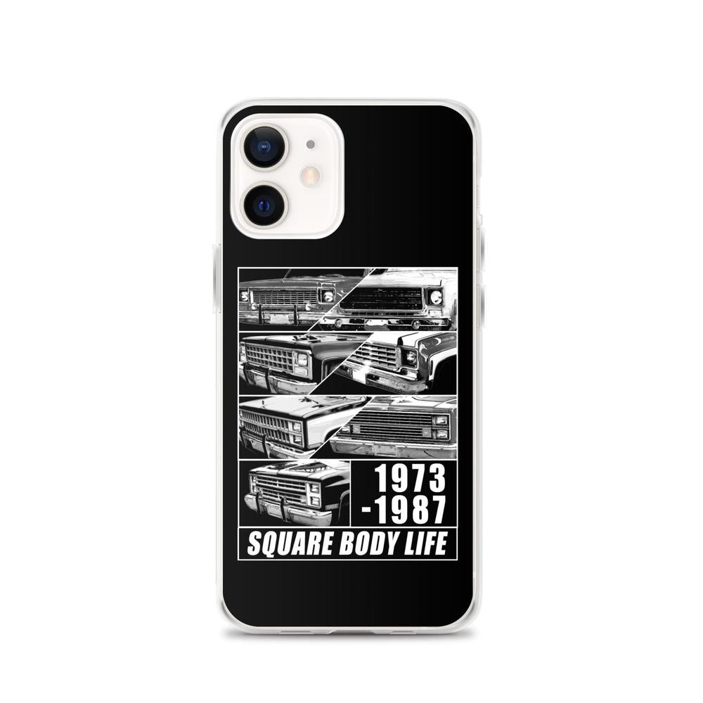 Square Body Truck Grilles Phone Case For iPhone 12