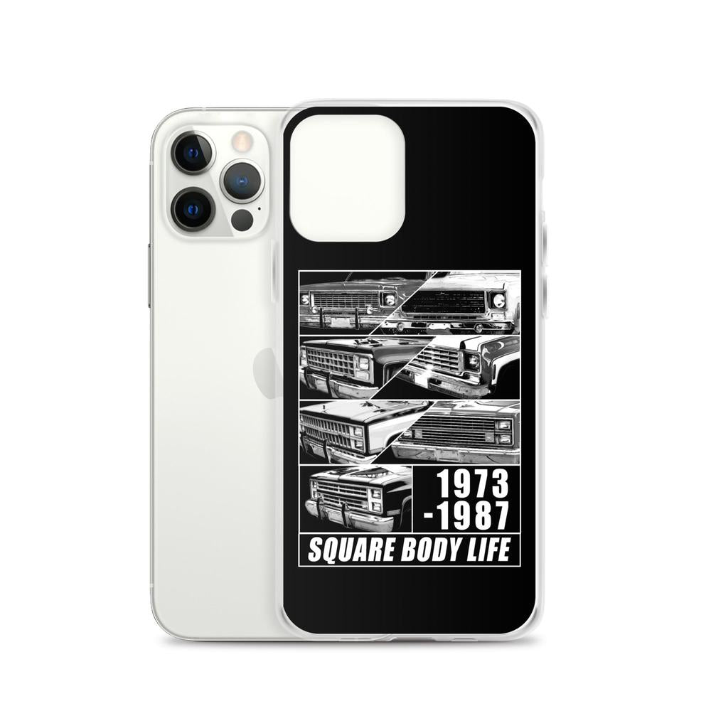 Square Body Truck Grilles Phone Case For iPhone 12 pro max