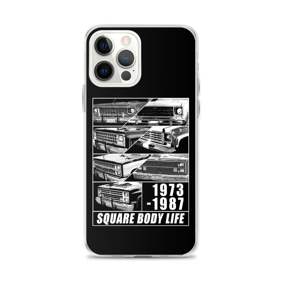 Square Body Truck Grilles Phone Case For iPhone 12 pro max
