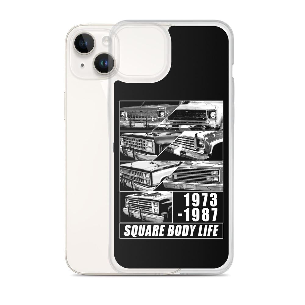 Square Body Truck Grilles Phone Case For iPhone 14 plus