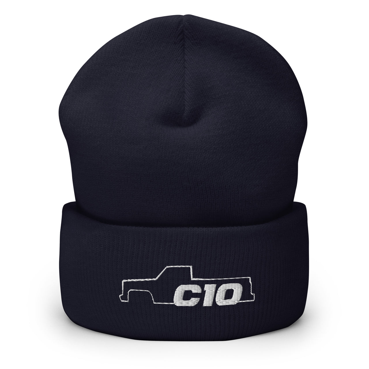 C10 Squarebody Square Body Winter Hat Cuffed Beanie in navy