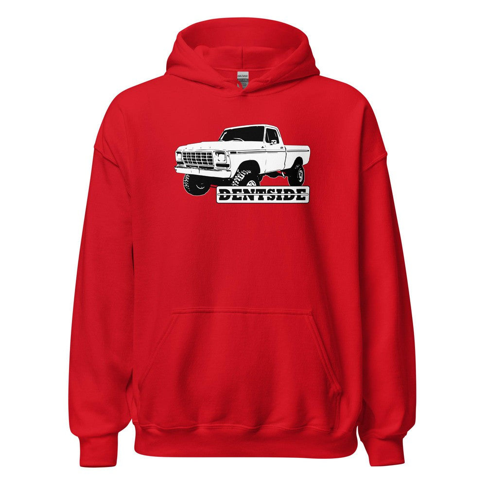 Dentside 4x4 Pickup Hoodie in red