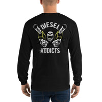 Thumbnail for Diesel Addicts Truck Long Sleeve Shirt black back