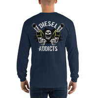 Thumbnail for Diesel Addicts Truck Long Sleeve Shirt navy back