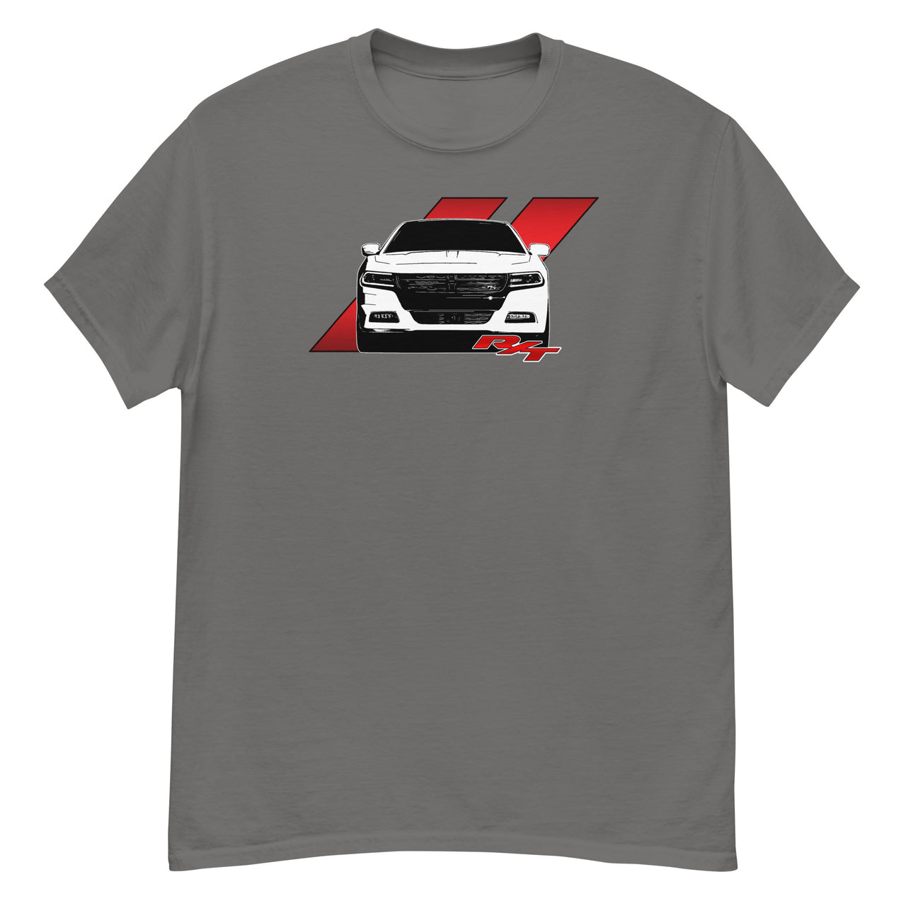 Charger RT T-Shirt With Hash Marks-In-Charcoal-From Aggressive Thread