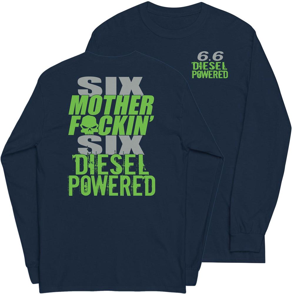 6.6 MF'N Duramax Power Long Sleeve T-Shirt-In-Black-From Aggressive Thread