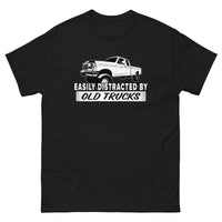 Thumbnail for easily-distracted-by-old-trucks-obs-ford-hoodie-black