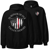 Thumbnail for Fireman Redline Hoodie in black