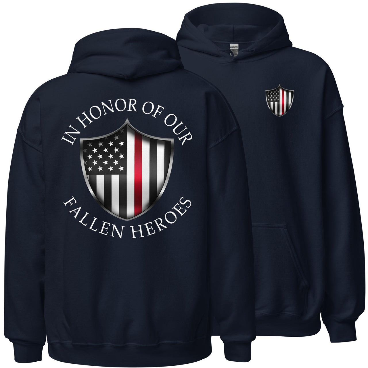 Fireman Redline Hoodie in navy