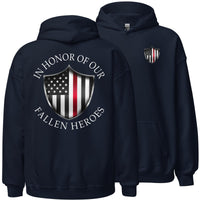 Thumbnail for Fireman Redline Hoodie in navy