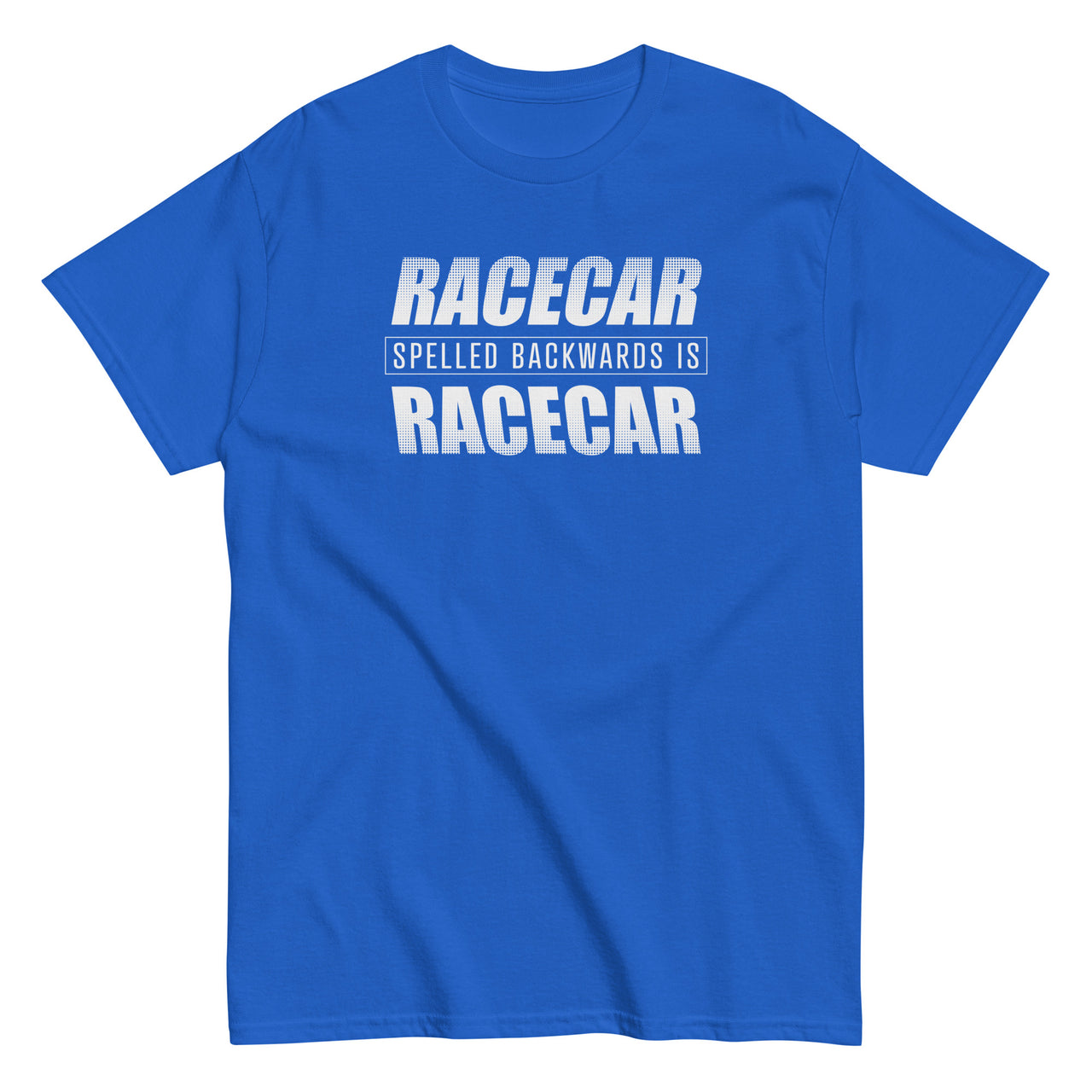 Funny Racecar Shirt, Car Enthusiast Gift, Drag Racing, or Racecar T-Shirt in blue