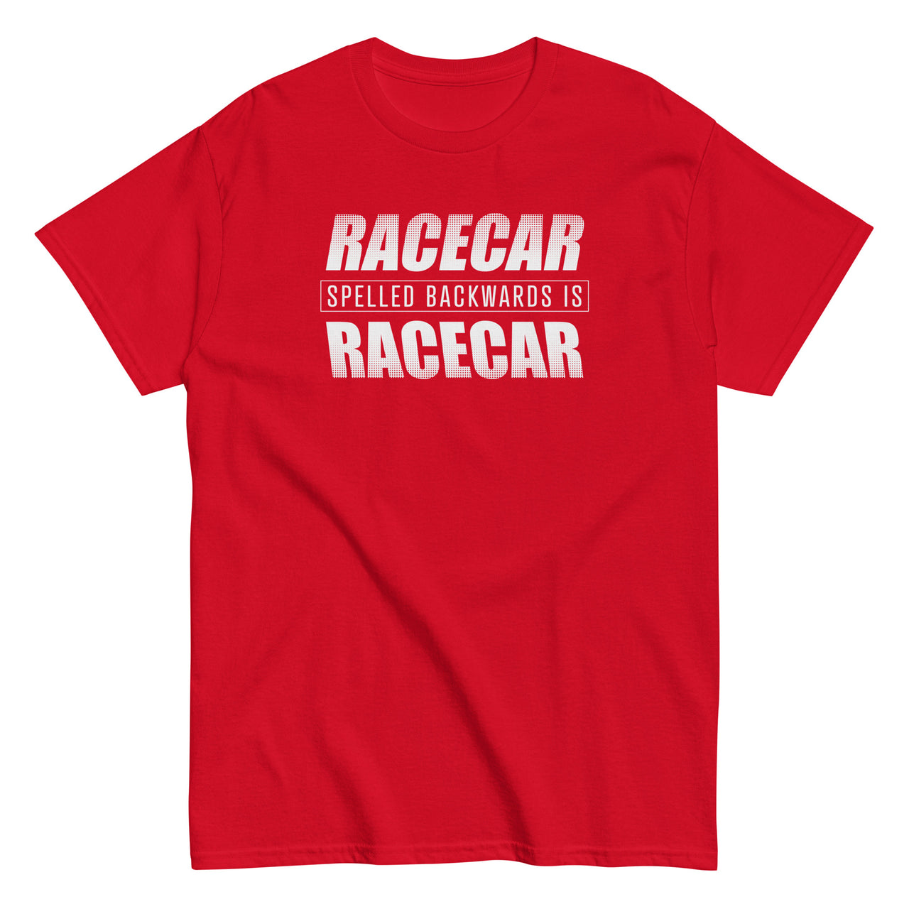 Funny Racecar Shirt, Car Enthusiast Gift, Drag Racing, or Racecar T-Shirt in red