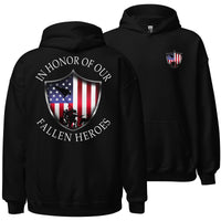 Thumbnail for In Honor Of Our Fallen Military Hoodie in black
