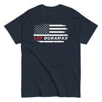 Thumbnail for L5P Duramax T-Shirt With American Flag Design - navy