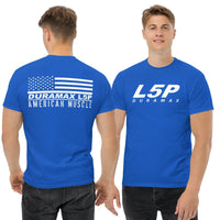 Thumbnail for L5P Duramax Shirt Mens Diesel Truck Shirt modeled in royal
