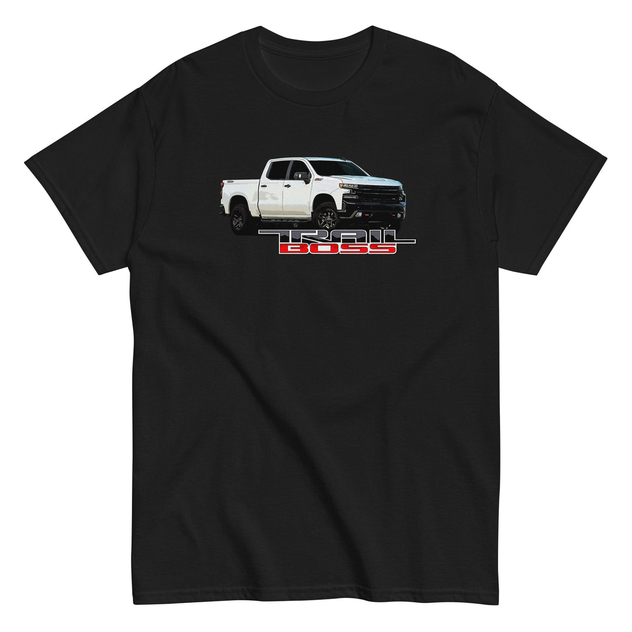 Trail Boss Truck T-Shirt-In-Black-From Aggressive Thread