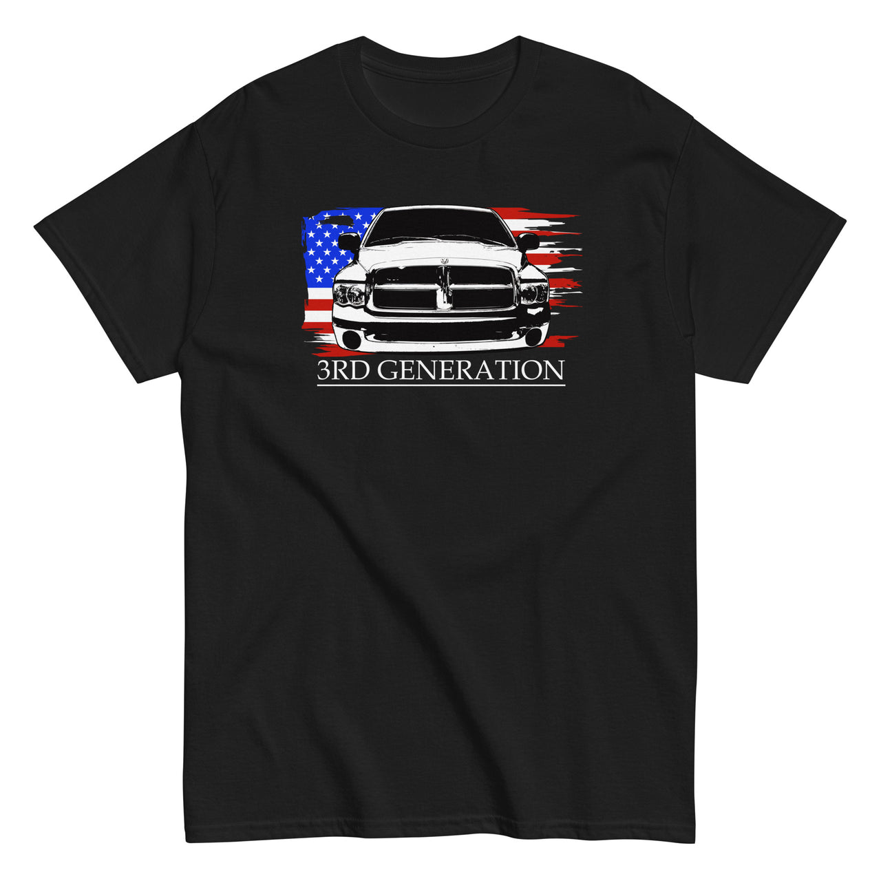 3rd Gen Ram Truck T-Shirt in black