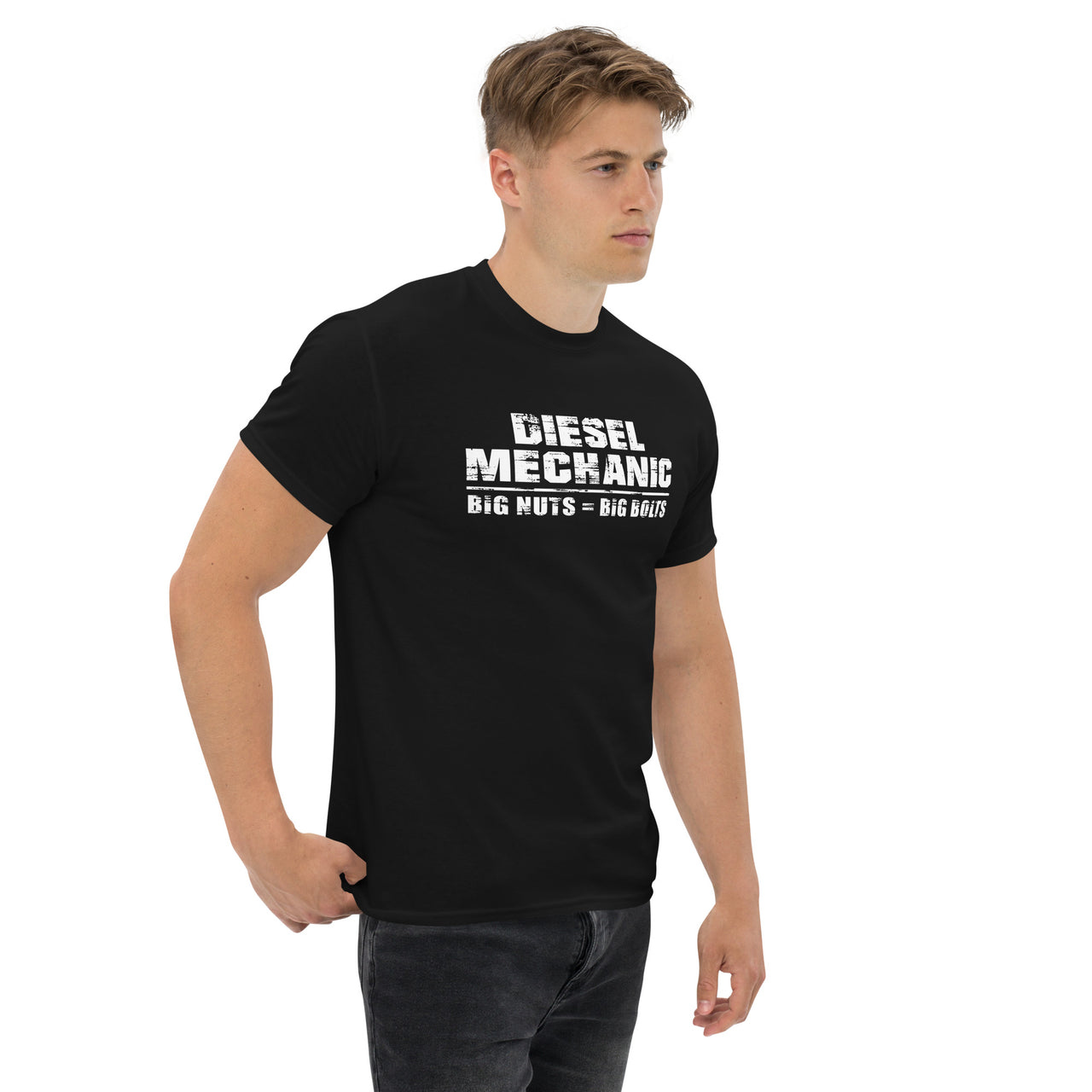 Funny Diesel Mechanic T-Shirt in black