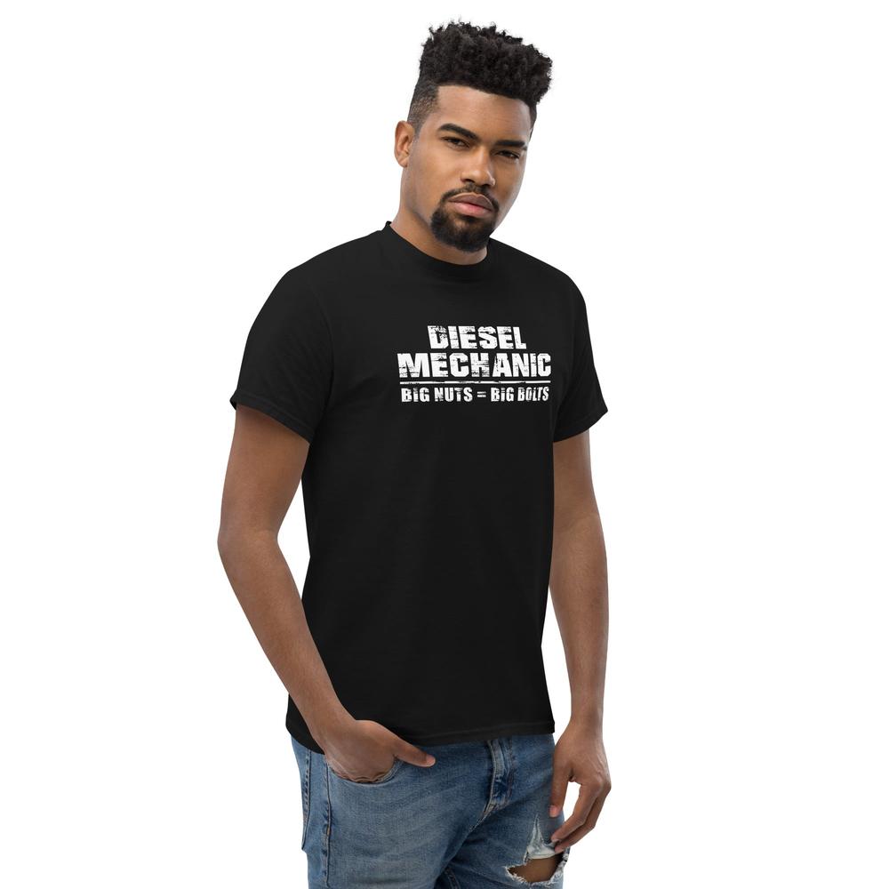 Funny Diesel Mechanic T-Shirt in black