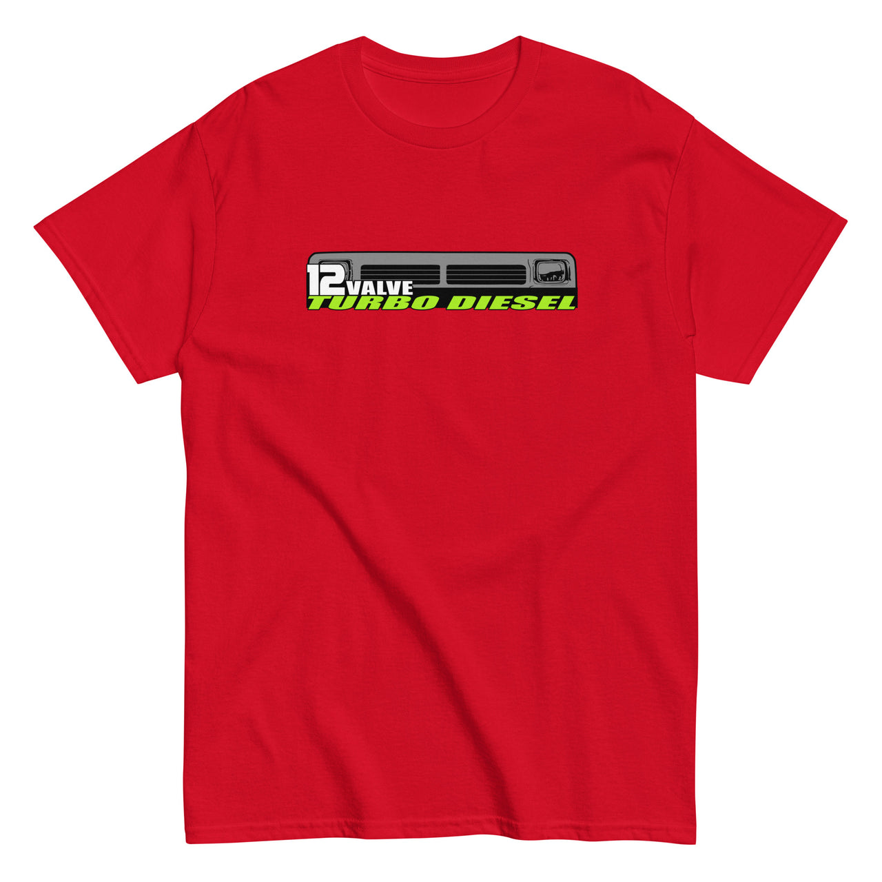 12v diesel first gen grille t-shirt in red