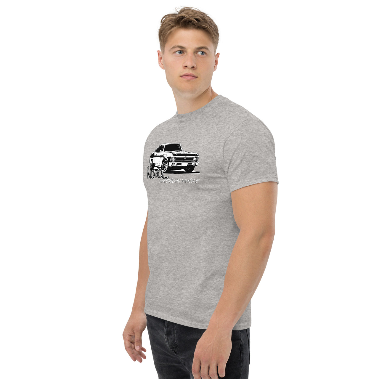 Nova T-Shirt American Muscle Car Tee-In-Black-From Aggressive Thread