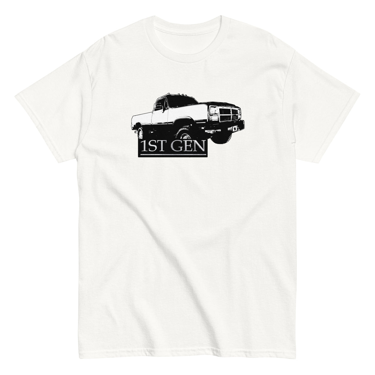 First Gen Dodge Ram T-Shirt in white