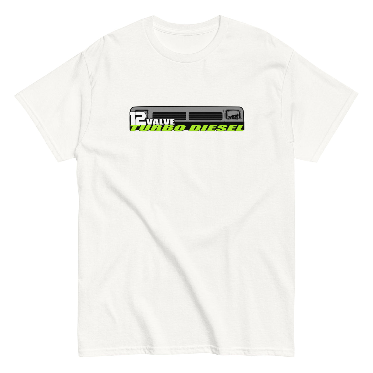 12v diesel first gen grille t-shirt in white