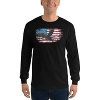 Thumbnail for American Flag Bald Eagle Long Sleeve Shirt