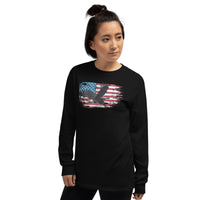 Thumbnail for American Flag Bald Eagle Long Sleeve Shirt