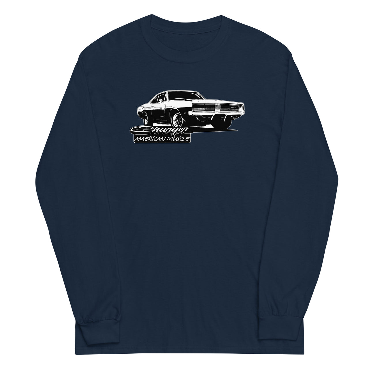 1969 Charger Long Sleeve Shirt in navy