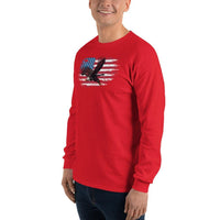 Thumbnail for American Flag Bald Eagle Long Sleeve Shirt